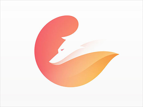 15个使用渐变配色的负空间logo作品